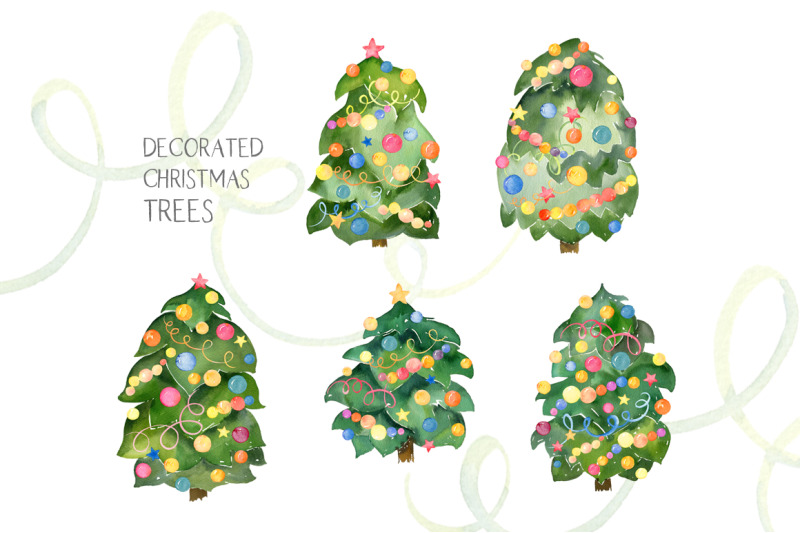 watercolor-christmas-trees-xmas-fir-pine