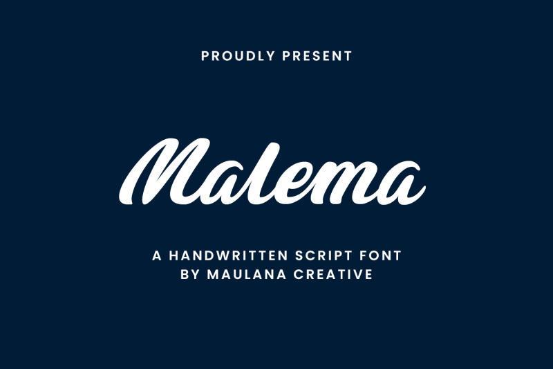 malema-handwritten-script-font