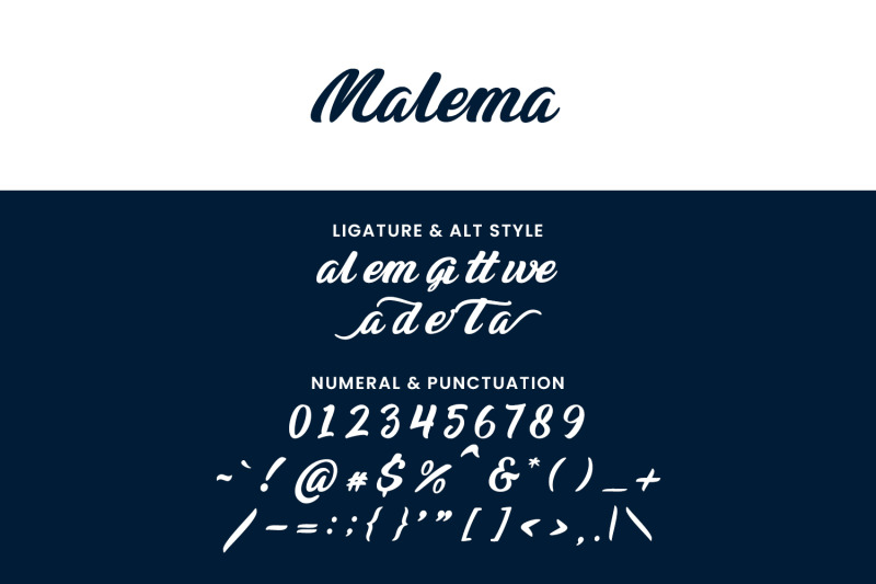 malema-handwritten-script-font