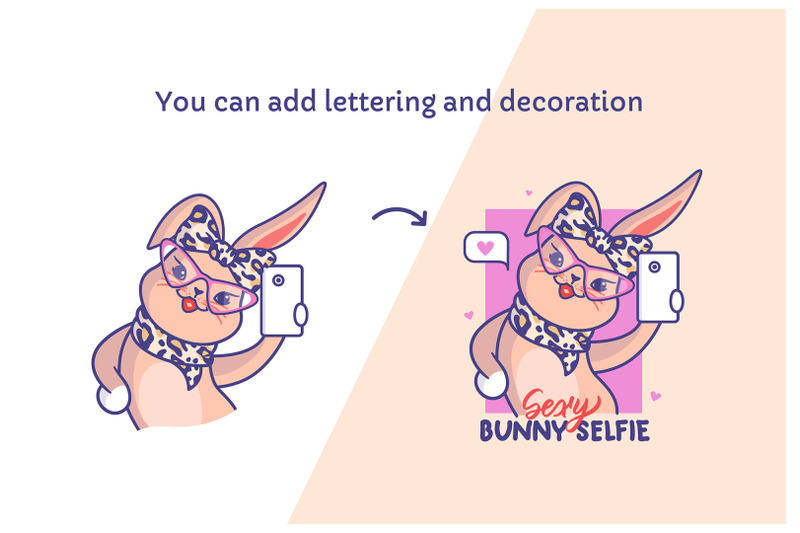 4-selfie-bunnies-t-shirt-designs