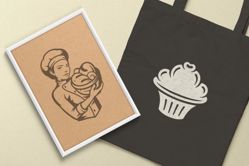 bakery-and-pastry-food-silhouettes-and-icons-bundle-vector-illustratio