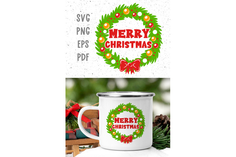 merry-christmas-wreath-svg-christmas-svg-christmas-decor-svg-cut-file