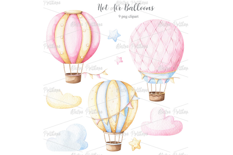 watercolor-hot-air-balloons