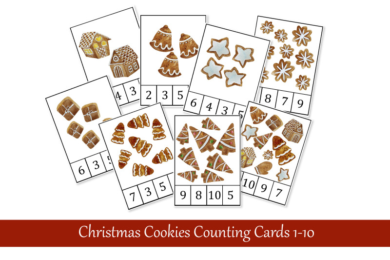 christmas-cookies-counting-clip-cards-printable-montessori-materials