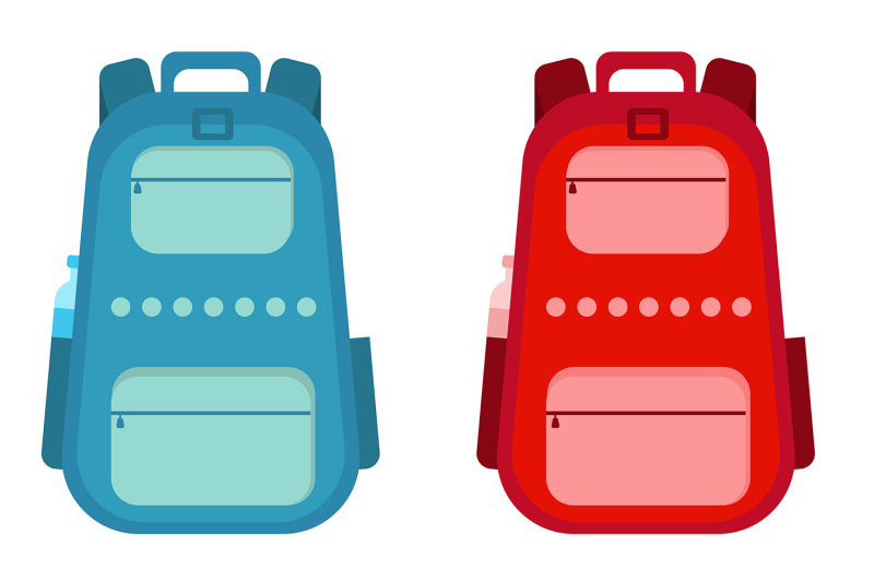 school-backpack-blue-and-red-for-boy-and-girl-vector-set-colorful