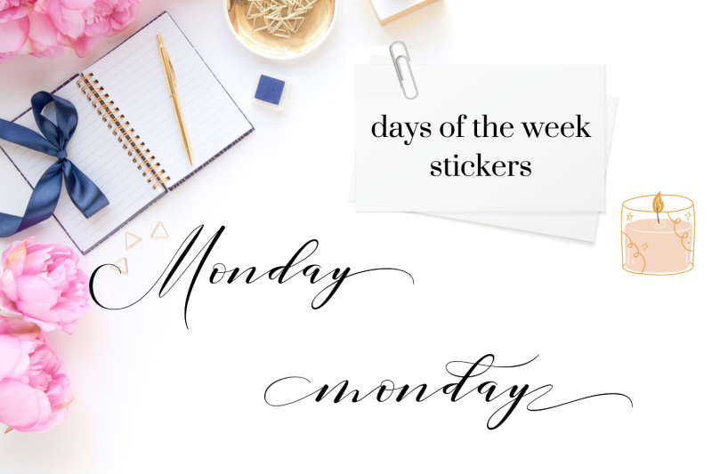 elegant-days-of-the-week-stickers