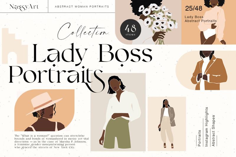 lady-boss-woman-abstract-portraits