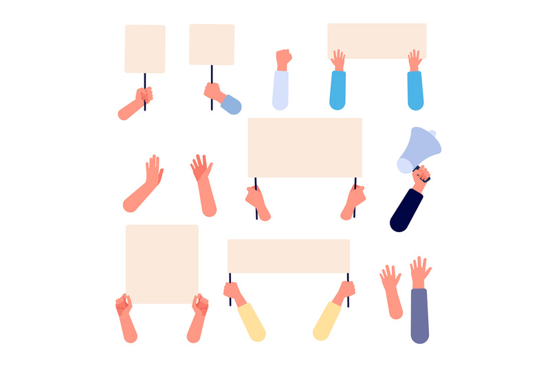 hands-with-blank-placard-people-holding-protests-banners-activists-p
