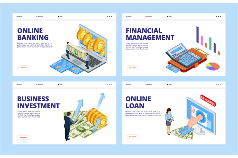 financial-landing-page-business-and-finance-vector-banners-template