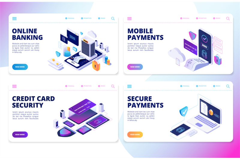 online-banking-landing-page-mobile-payments-credit-card-security-vec