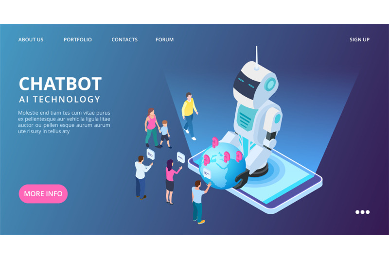 chatbot-landing-page-artificial-intelligence-vector-web-banner-isome