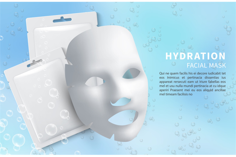 cosmetics-facial-mask-vector-hydration-sheet-mask-and-sachet-cosmeto