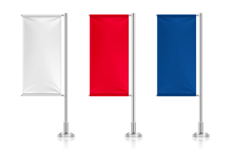 flag-banners-white-red-blue-textile-flags-vector-mockup-isolated-on-w