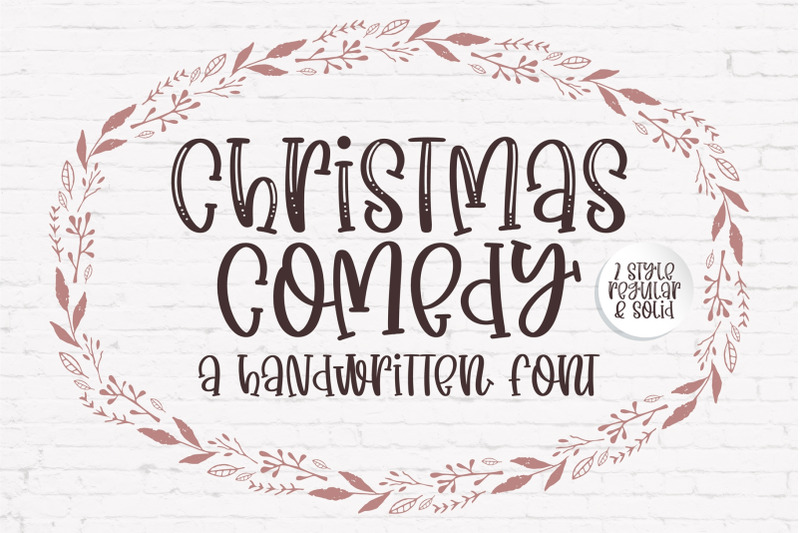 christmas-comedy-a-adorable-handwritten-mixed-case-font