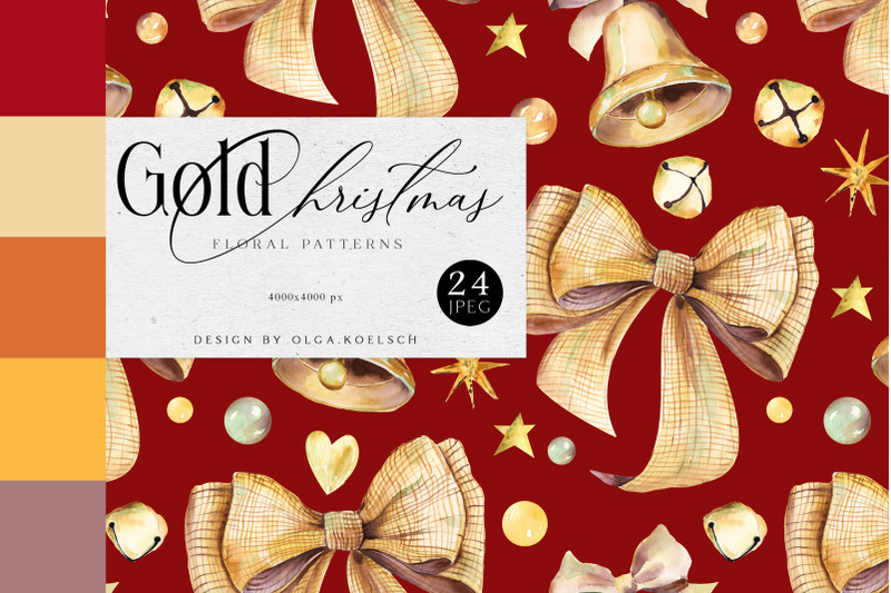 christmas-digital-paper-pack-red-christmas-seamless-paper-with-golden