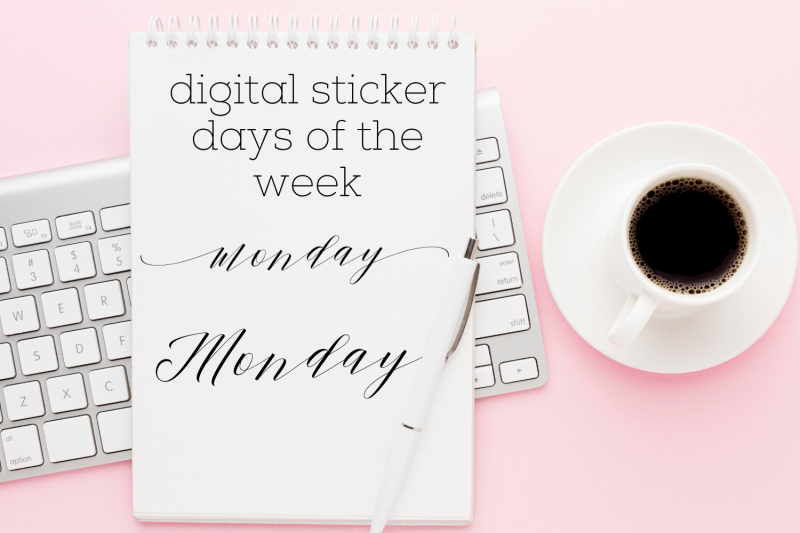 hand-drawn-elegant-black-days-of-the-week-script-stickers