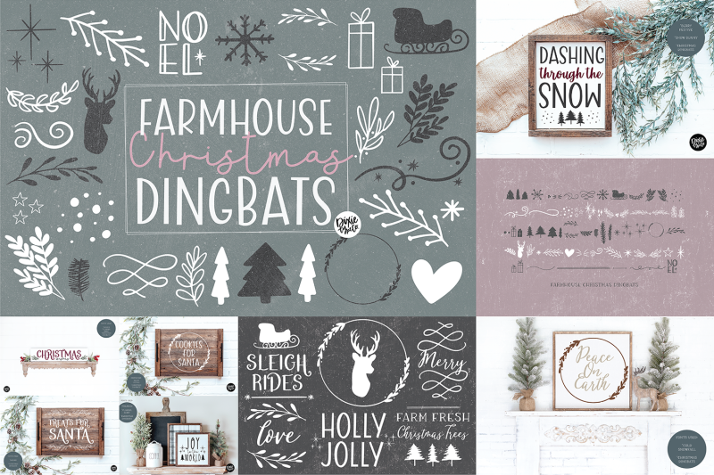farmhouse-christmas-font-bundle