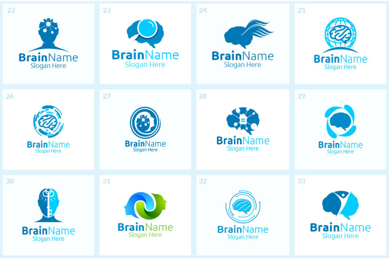 65-brain-logo-bundle