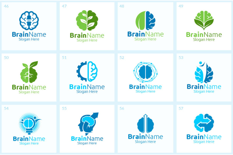 65-brain-logo-bundle