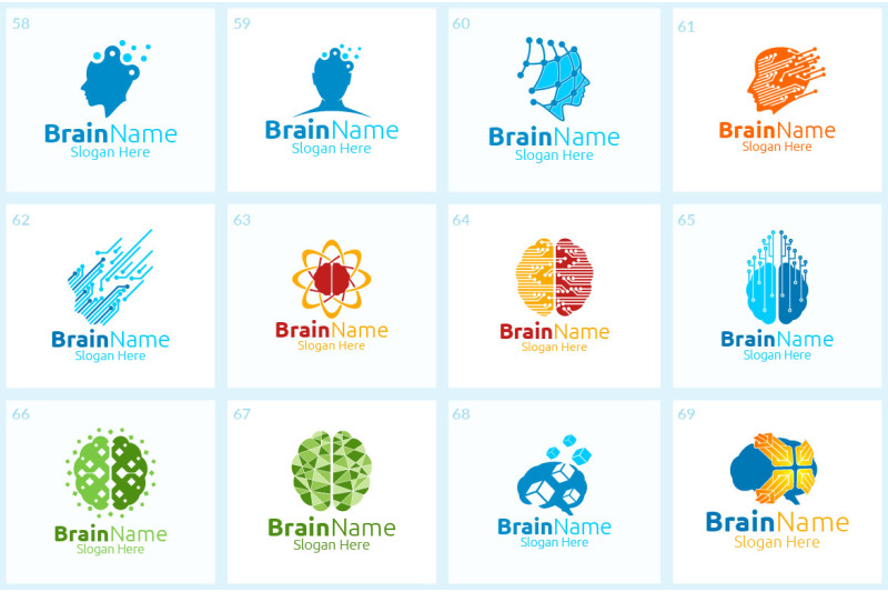 65-brain-logo-bundle