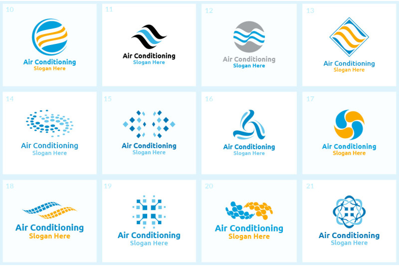 40-air-conditioning-logo-bundle