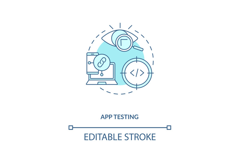 app-testing-concept-icon