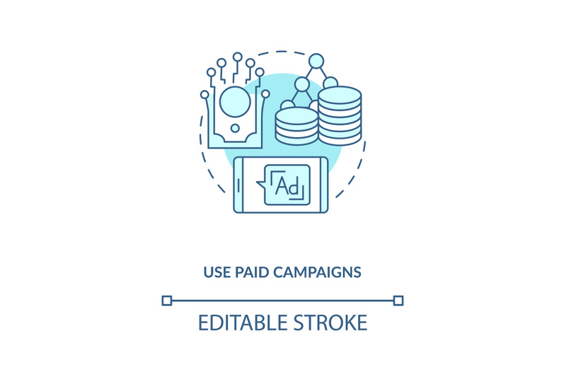 use-paid-campaigns-concept-icon