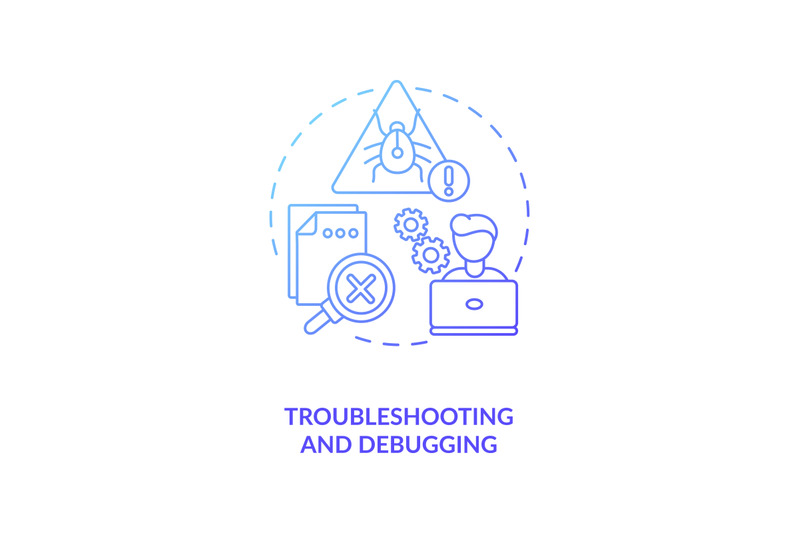troubleshooting-and-debugging-concept-icon