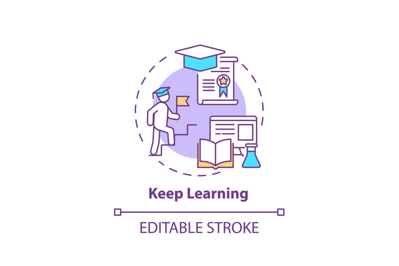 keep-learning-concept-icon