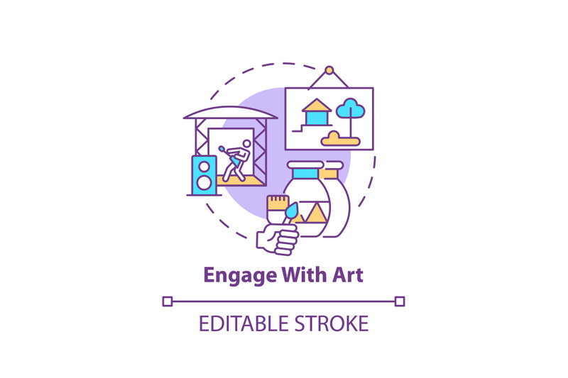 engage-with-art-concept-icon