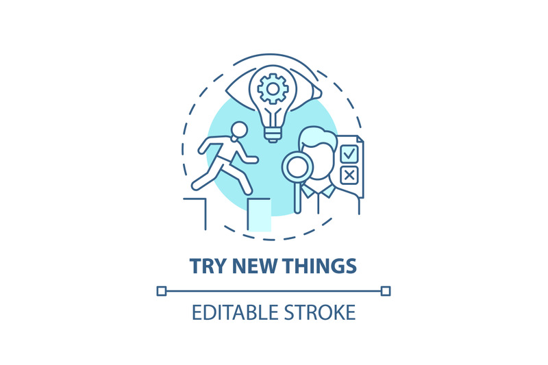 try-new-things-concept-icon
