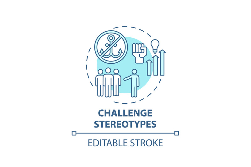 challenge-stereotypes-concept-icon