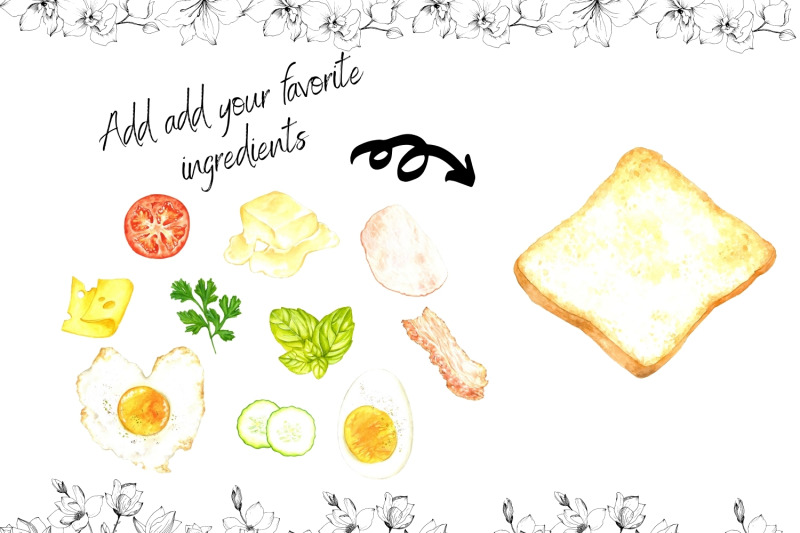 watercolor-kitchen-clipart-cooking-culinary-digital-clip-art