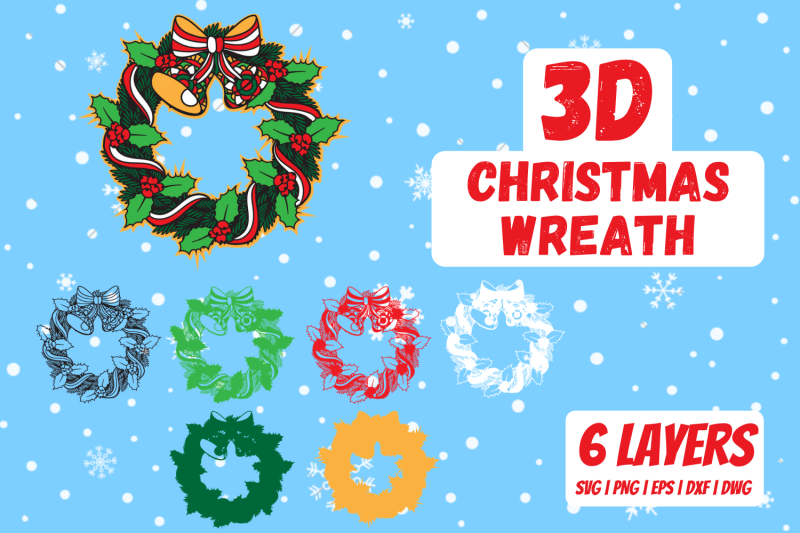 3d-christmas-wreath