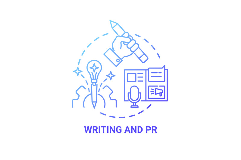 writing-and-pr-concept-icon