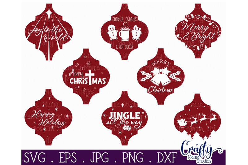 Download Arabesque Tile Ornament Svg, Christmas Svg, Mega Bundle By ...