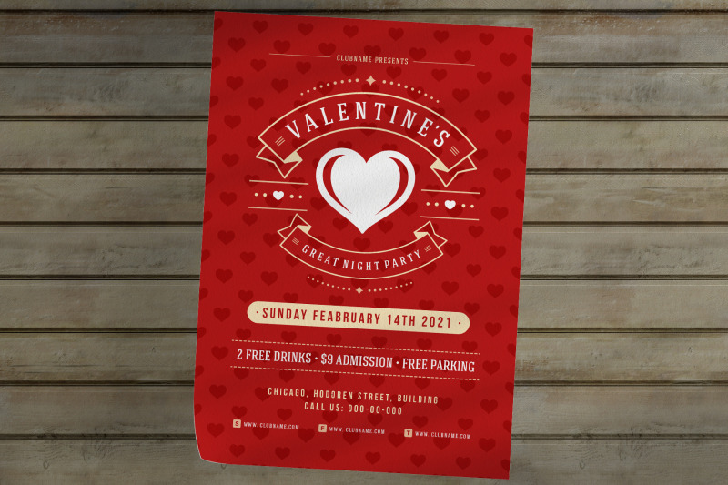 valentine-039-s-day-party-flyer