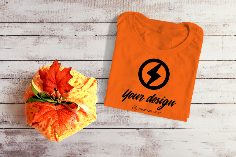 folded-tee-with-fall-pumpkin-png-mock-up