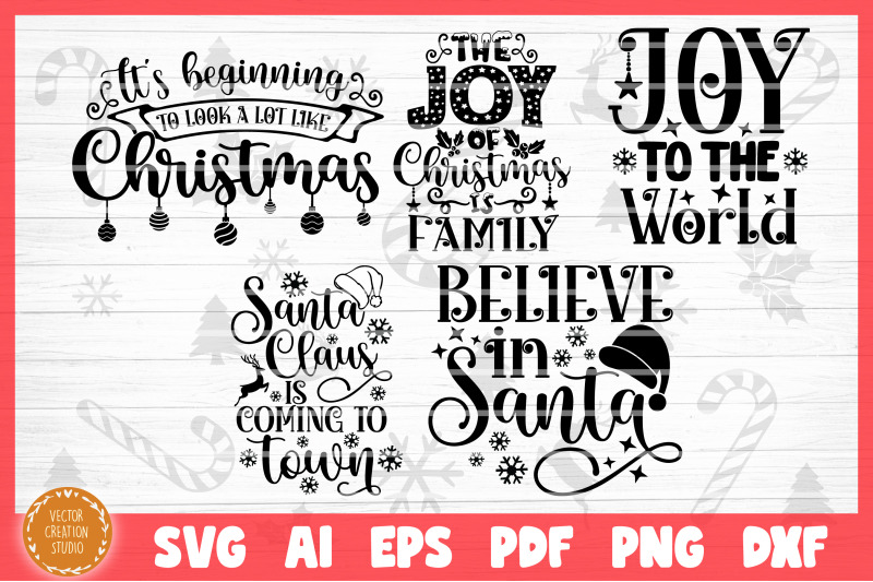 Download Christmas SVG Bundle Cut Files By VectorCreationStudio ...