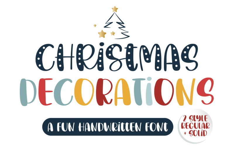 christmas-decorations-a-fun-handwritten-font