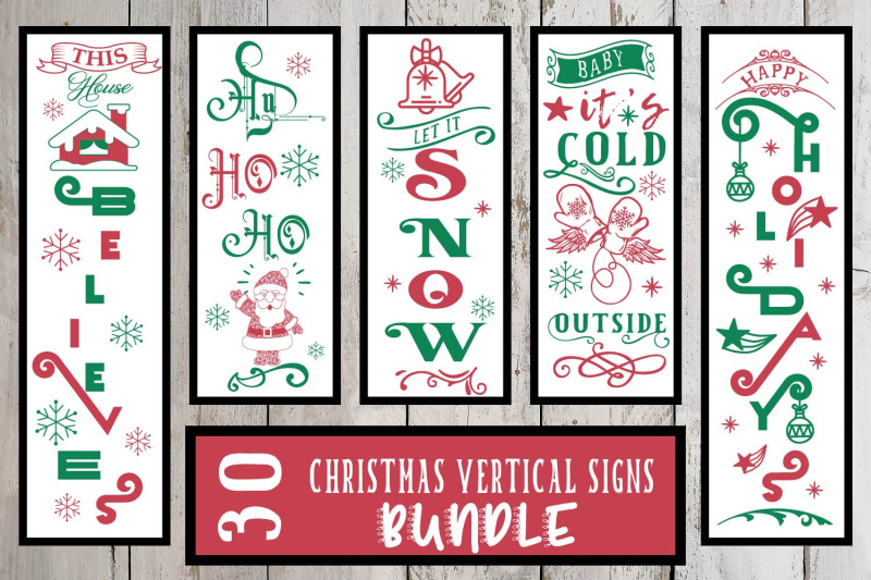 Download Christmas Vertical Porch Signs Svg Bundle By Sintegra ...