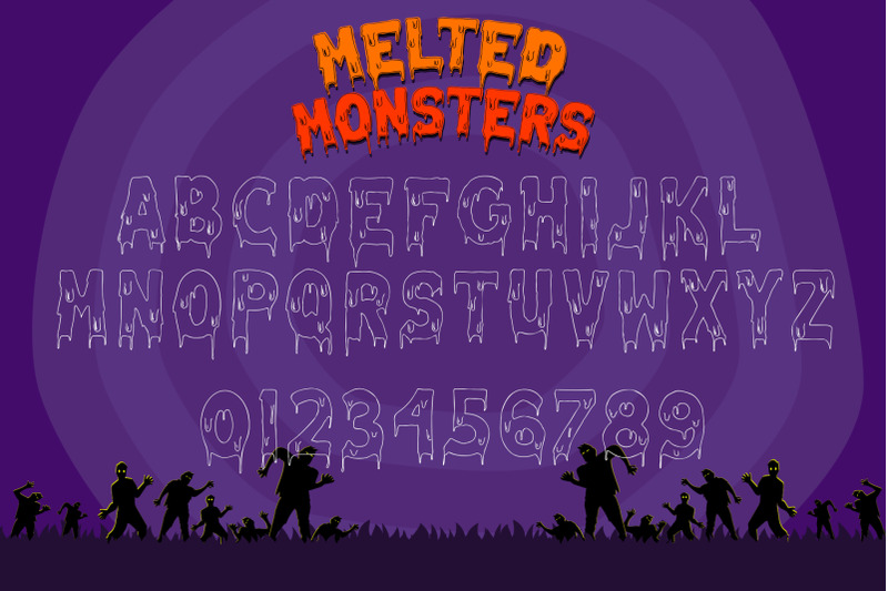 melted-monster-halloween-pack-layered-font