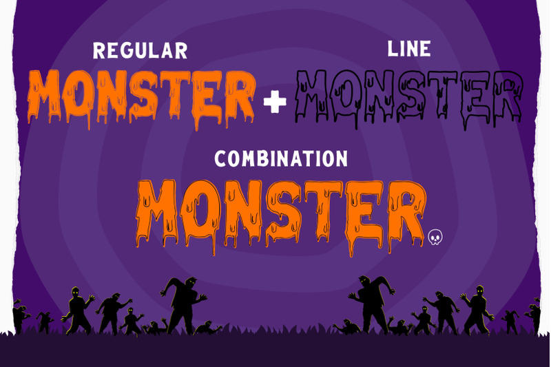 melted-monster-halloween-pack-layered-font