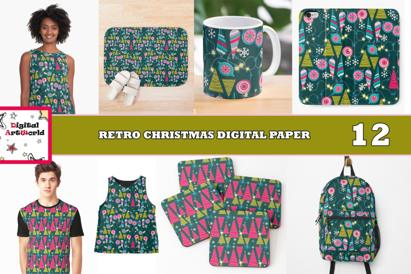 christmas-digital-retro-patterns