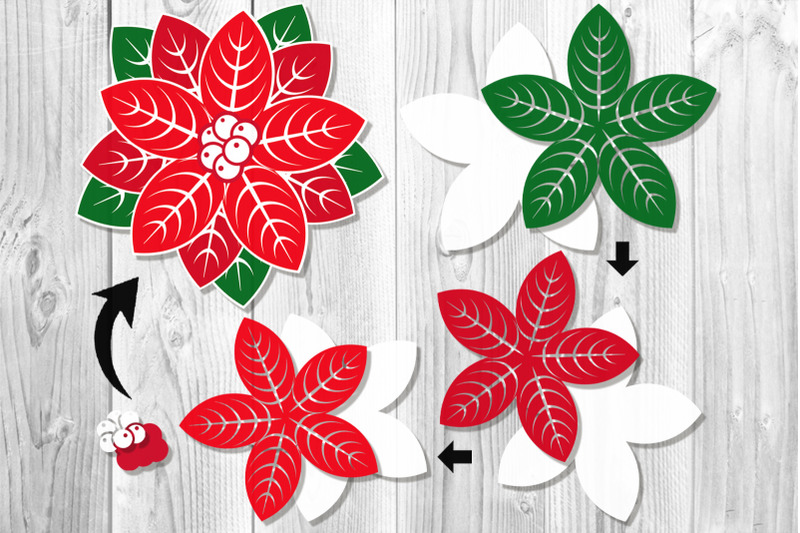 christmas-svg-poinsettia-candle-set-clipart-design-elements