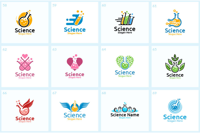 100-science-and-chemical-logo-bundle
