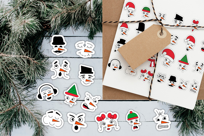 snowman-faces-stickers-christmas-stickers-svg-png-files-cute-files