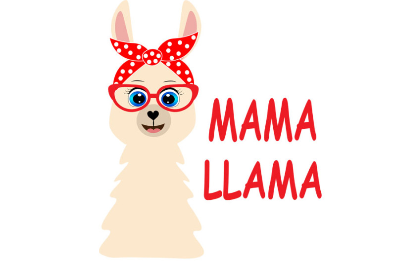 Download Mama Llama SVG Cut Files, Mama llamas clipart, farmhouse ...