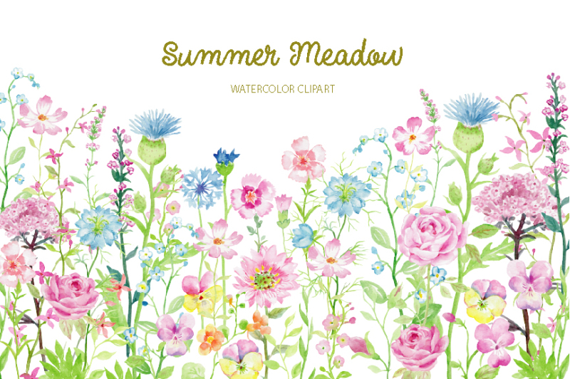watercolor-clipart-summer-meadow