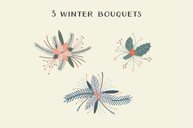 christmas-wreaths-and-bouquets-clipart